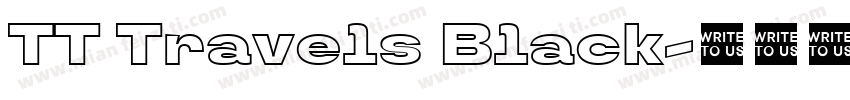 TT Travels Black字体转换